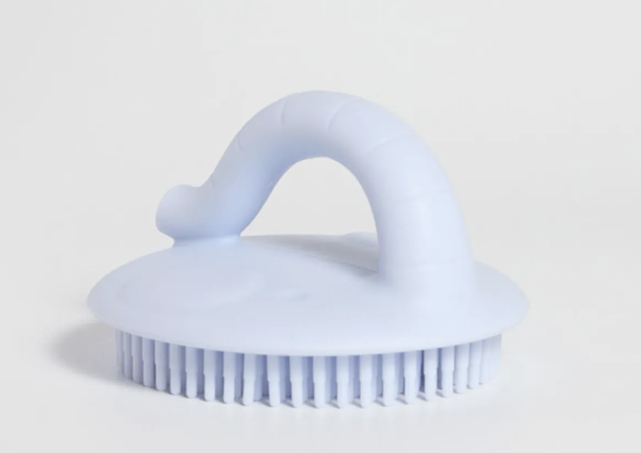 My Pure Silicone Baby Bath Brush - Baby Blue